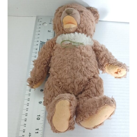 Vintage German STEIFF Soft Furry Zotty Teddy Bear Germany Buttom Plush Stuffed - Picture 6 of 10